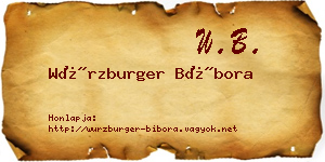 Würzburger Bíbora névjegykártya